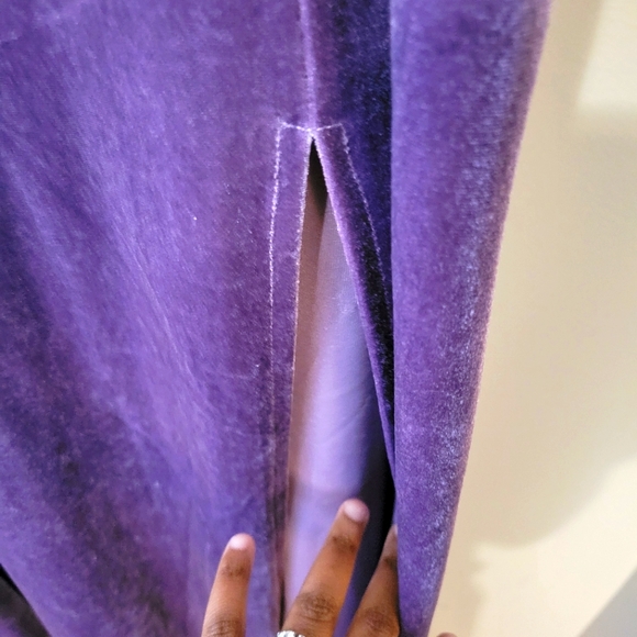 JessaKae Royal Purple Velvet Whimsigoth Dark Fairy Glam Maxi Dress. Size XL - Picture 6 of 10